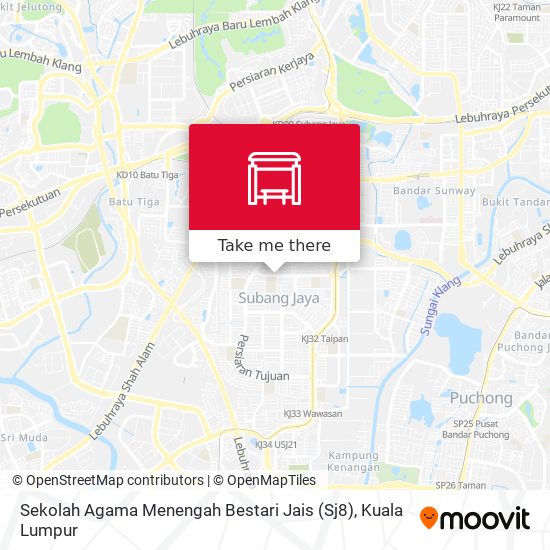 Sekolah Agama Menengah Bestari Jais (Sj8) map