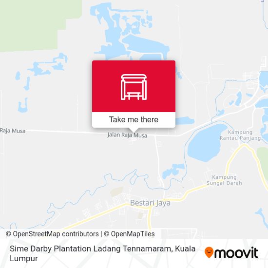 Peta Sime Darby Plantation Ladang Tennamaram