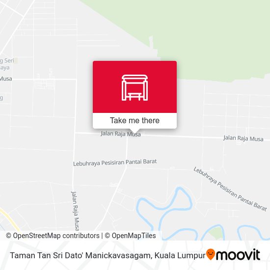 Peta Taman Tan Sri Dato' Manickavasagam