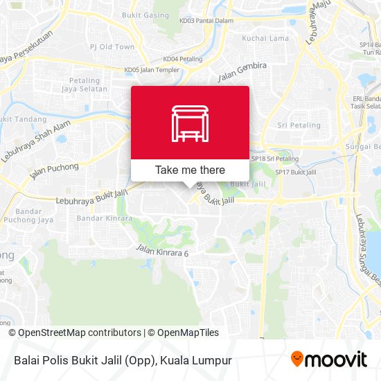 Peta Balai Polis Bukit Jalil (Opp)