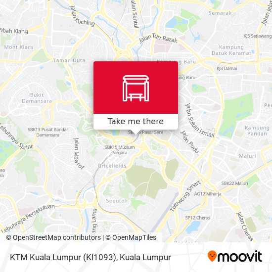 Peta KTM Kuala Lumpur (Kl1093)