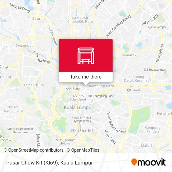 Pasar Chow Kit (Kl69) map