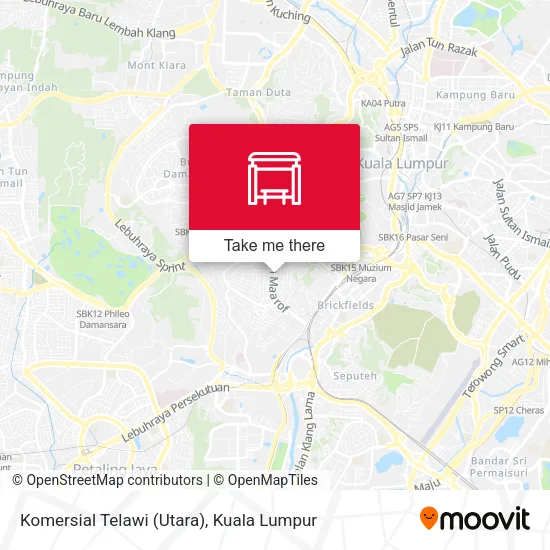 Komersial Telawi (Utara) map