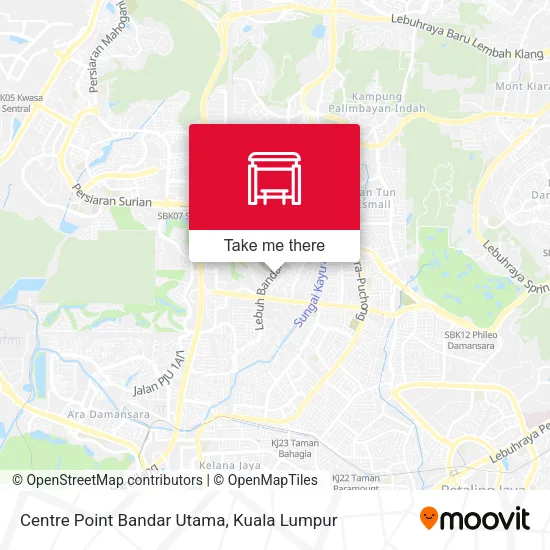 Centre Point Bandar Utama map