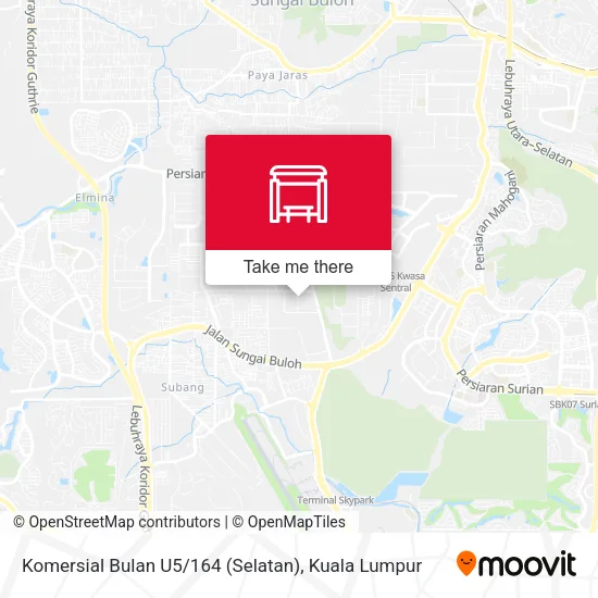 Komersial Bulan U5 / 164 (Selatan) map