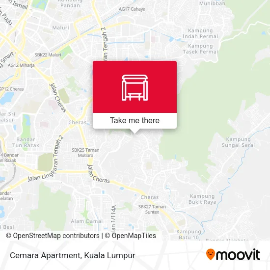 Cemara Apartment map
