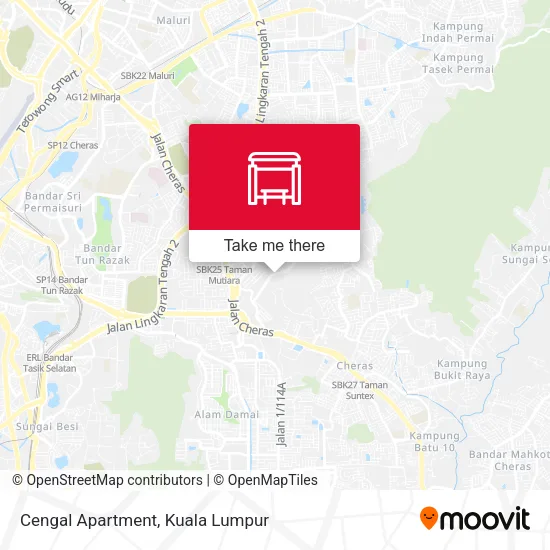 Cengal Apartment map