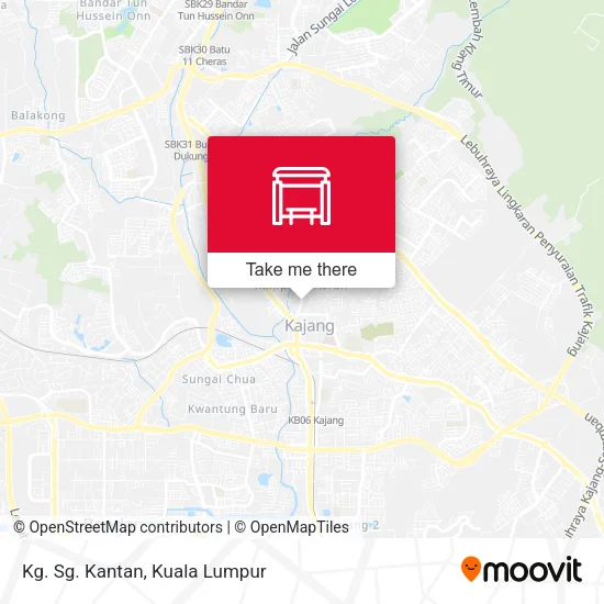 Kg. Sg. Kantan map