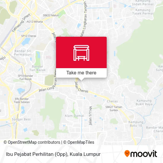 Ibu Pejabat Perhilitan (Opp) map