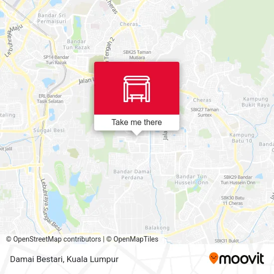 Damai Bestari map