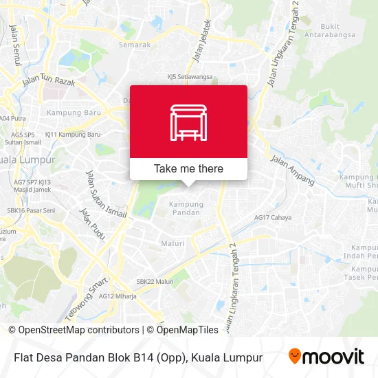 Flat Desa Pandan Blok B14 (Opp) map