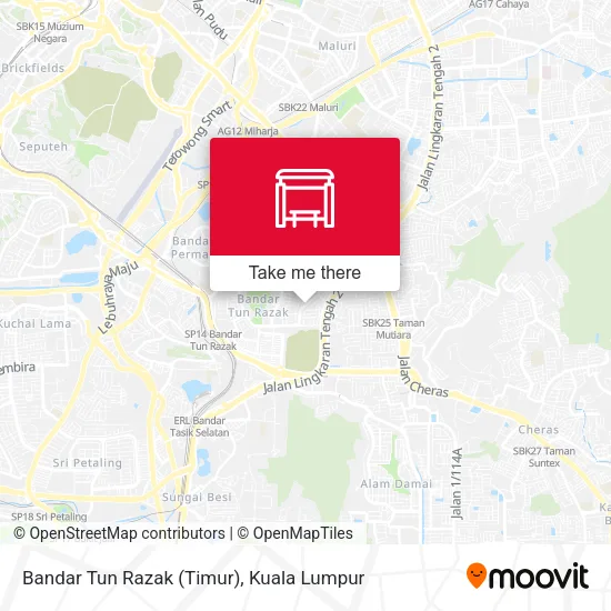 Bandar Tun Razak (Timur) map