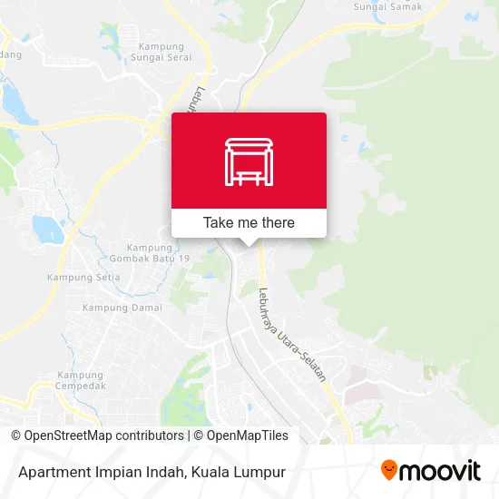 Apartment Impian Indah map