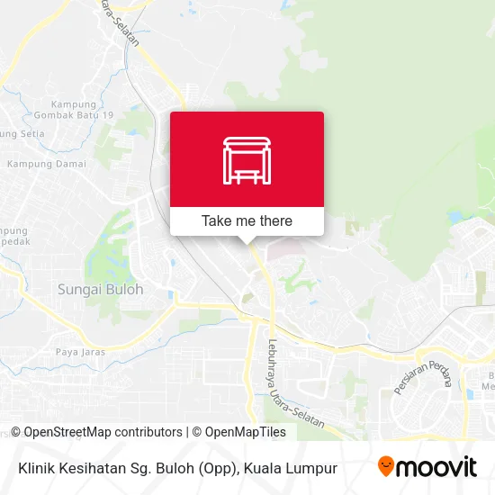 Klinik Kesihatan Sg. Buloh (Opp) map