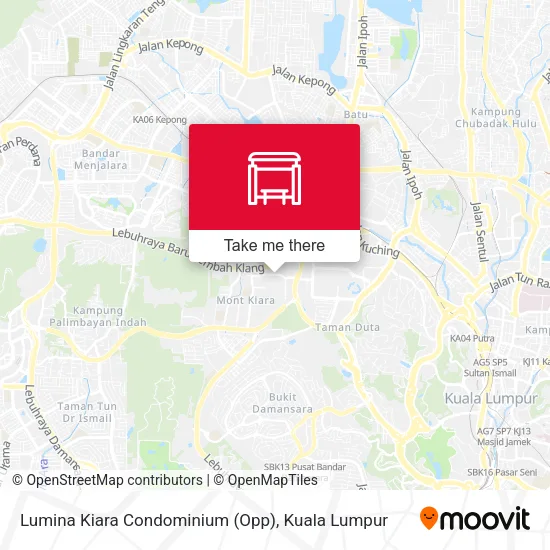 Lumina Kiara Condominium (Opp) map