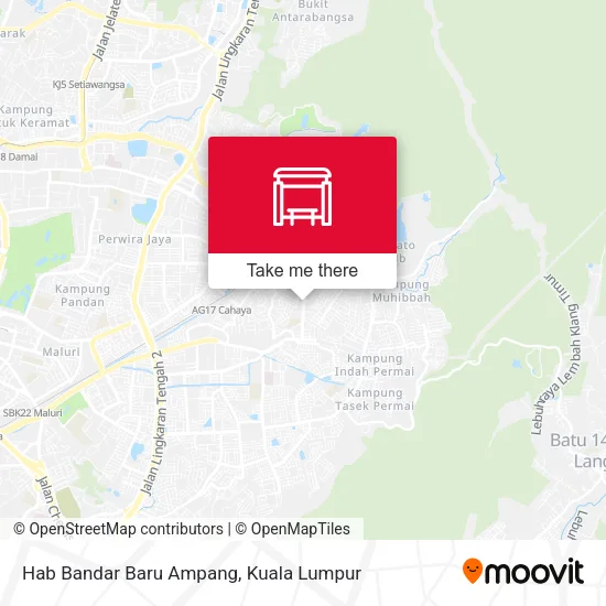 Hab Bandar Baru Ampang map