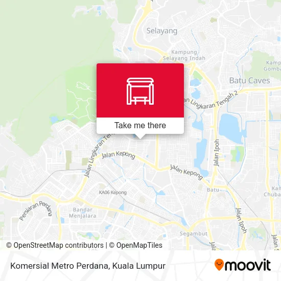 Komersial Metro Perdana map