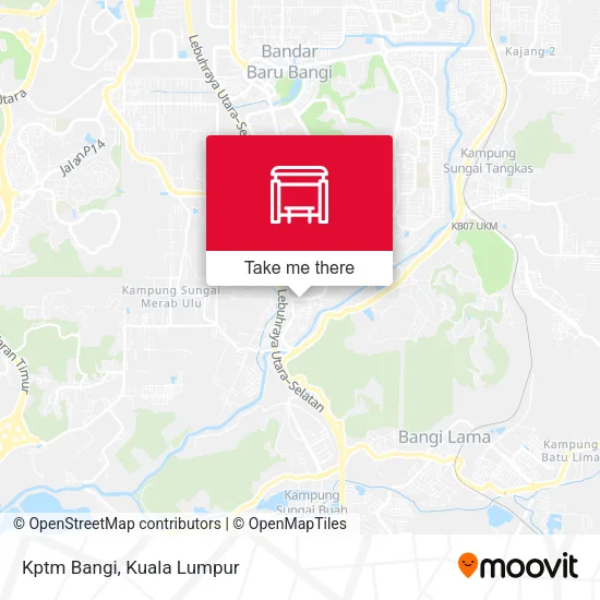 Kptm Bangi map
