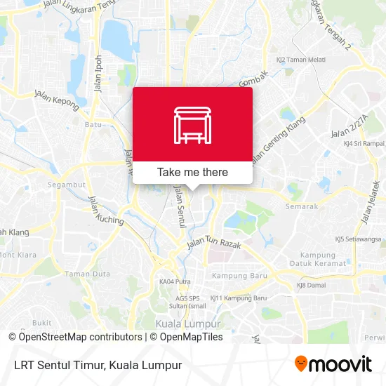 LRT Sentul Timur map