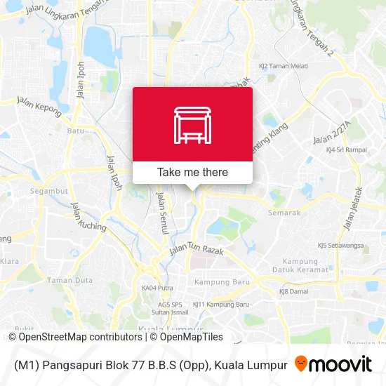 (M1) Pangsapuri Blok 77 B.B.S (Opp) map