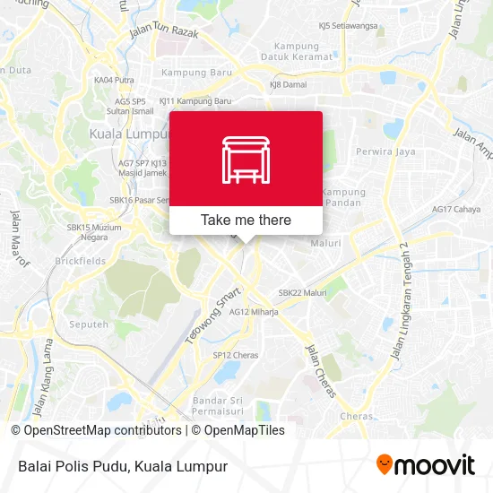 Balai Polis Pudu map