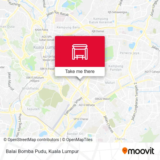 Balai Bomba Pudu map