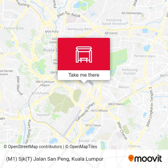 (M1) Sjk(T) Jalan San Peng map