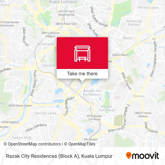 Razak City Residences (Block A) map