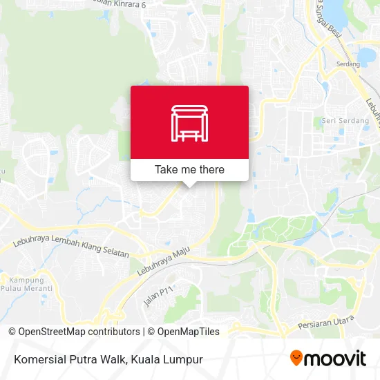 Komersial Putra Walk map