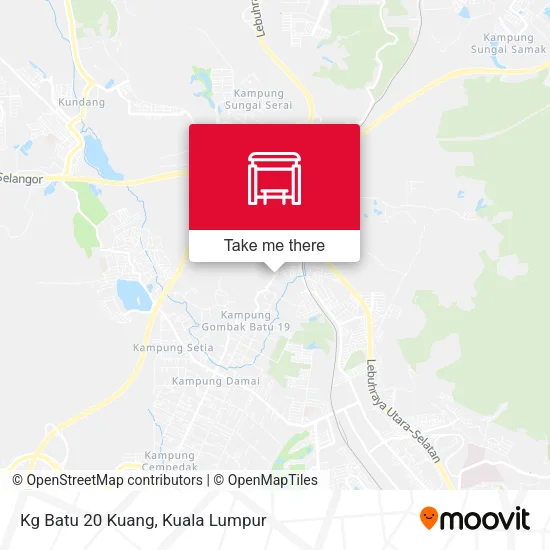 Kg Batu 20 Kuang map
