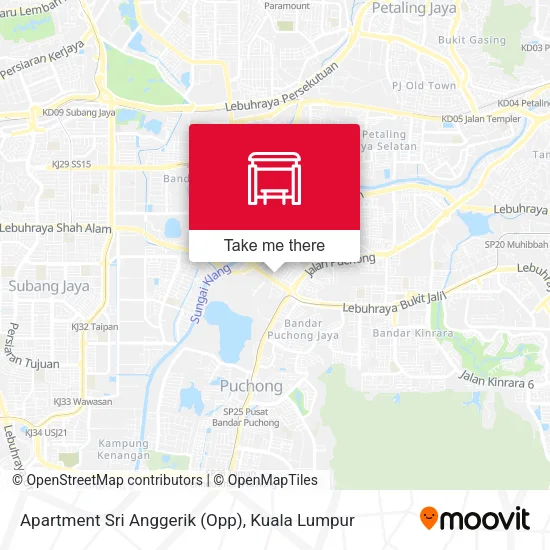 Apartment Sri Anggerik (Opp) map
