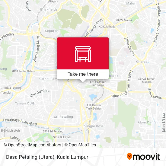 Desa Petaling (Utara) map
