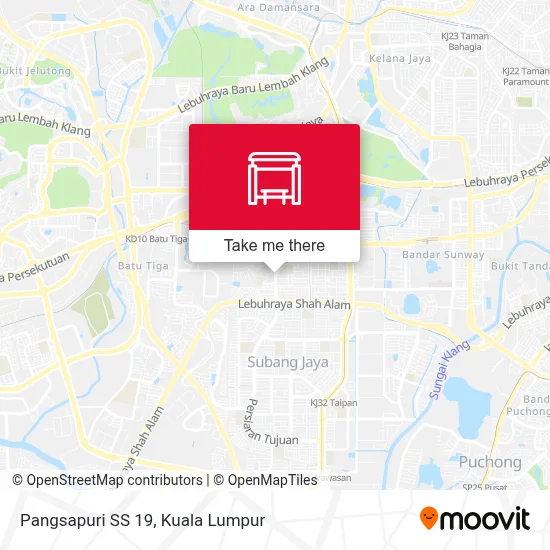 Pangsapuri SS 19 map