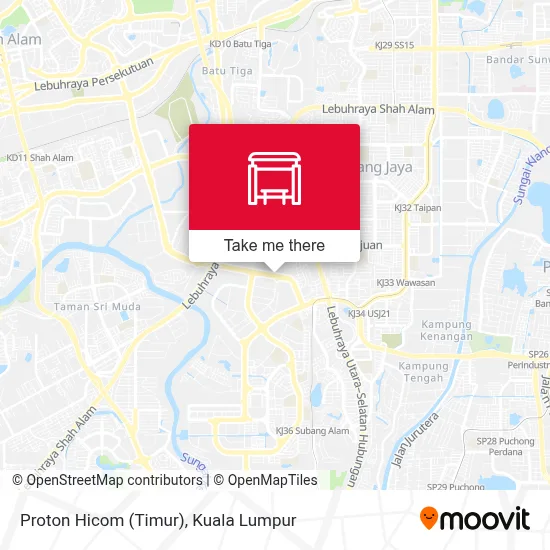 Proton Hicom (Timur) map