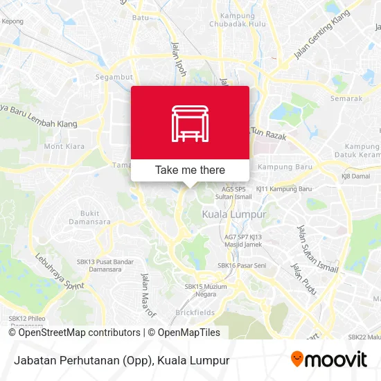 Jabatan Perhutanan (Opp) map