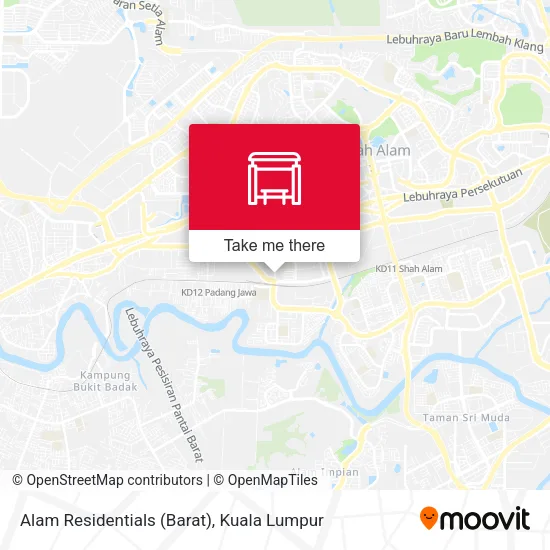 Alam Residentials (Barat) map