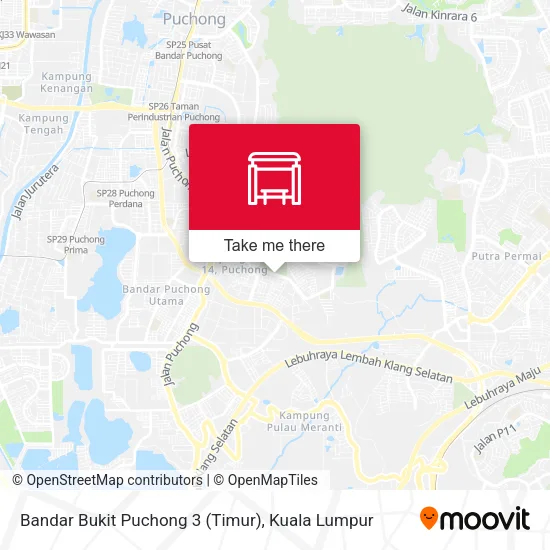 Bandar Bukit Puchong 3 (Timur) map