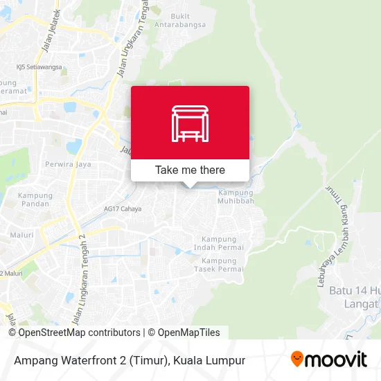 Ampang Waterfront 2 (Timur) map