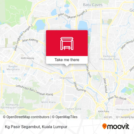 Kg Pasir Segambut map