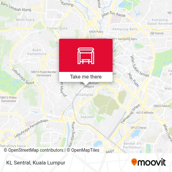 KL Sentral map