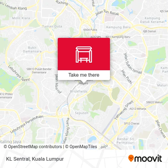 KL Sentral map