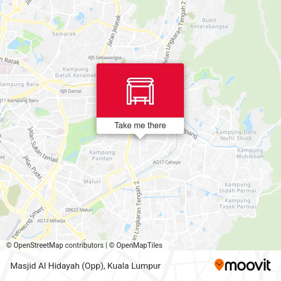 Masjid Al Hidayah (Opp) map
