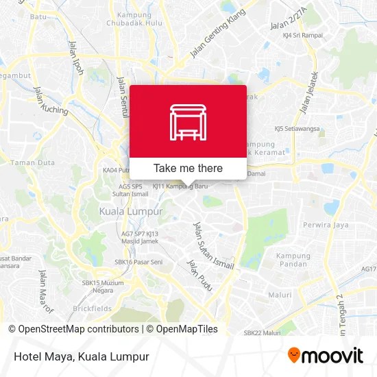 Hotel Maya map