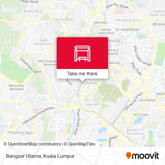 Bangsar Utama map