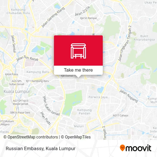 Russian Embassy map