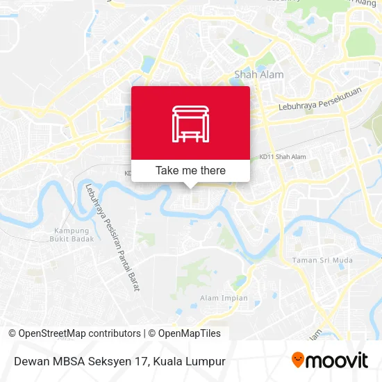 Dewan MBSA Seksyen 17 map