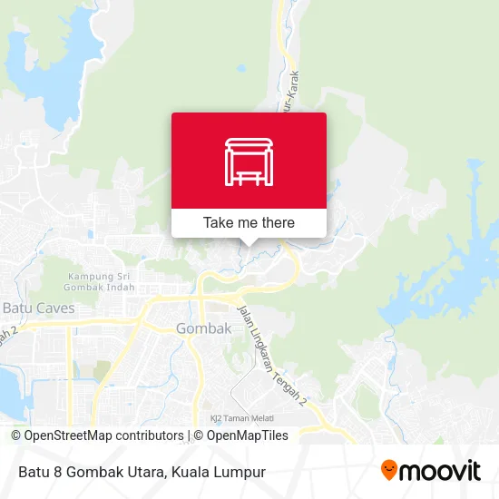 Batu 8 Gombak Utara map