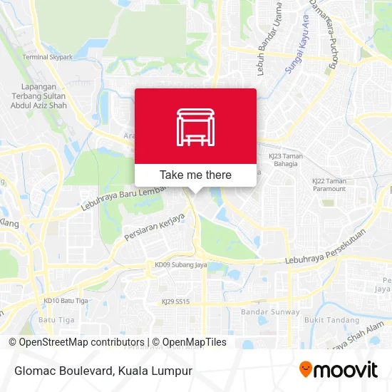 Glomac Boulevard map