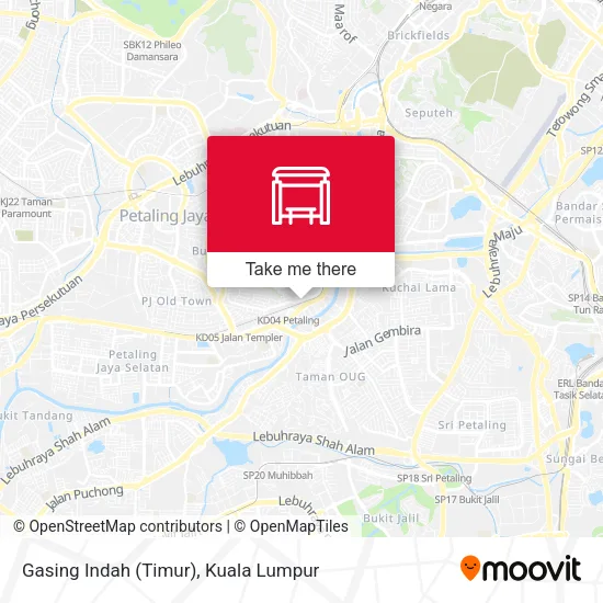 Gasing Indah (Timur) map