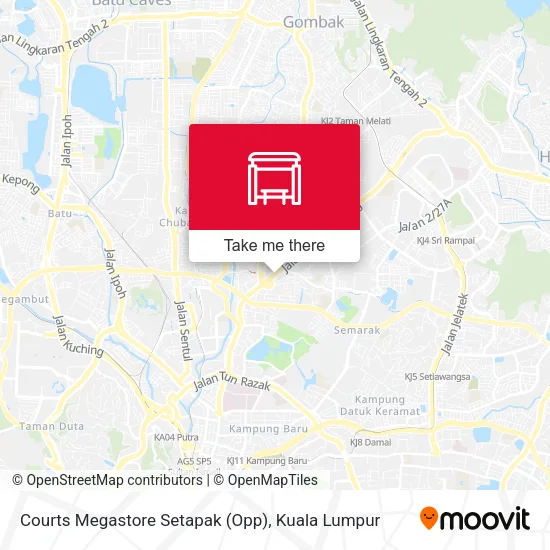Courts Megastore Setapak (Opp) map